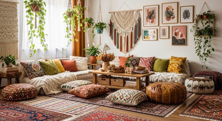 32 Soulful Bohemian Living Room Ideas That Feel Warm and Beautiful